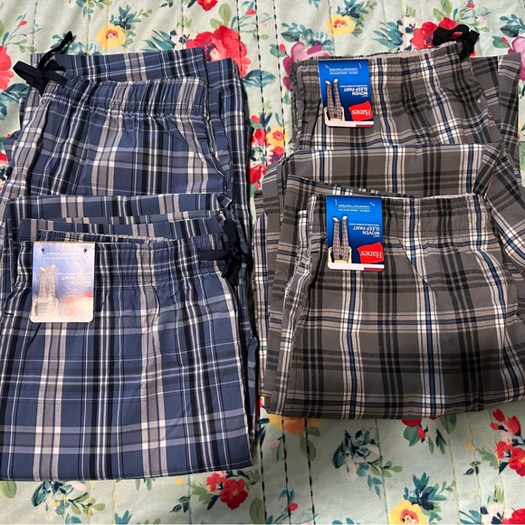 4 Pair Men’s Sleep Pants - Picture 2 of 4